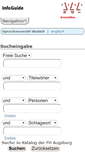 Mobile Screenshot of infoguide.hs-augsburg.de